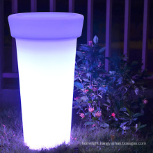 E27 DIY flower pot indoor and outdoor led plastic remote controller led glowing planter